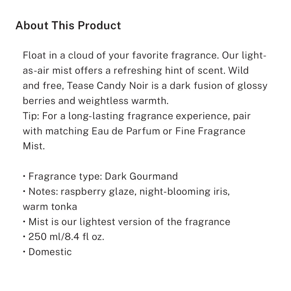 Victoria’s Secret tease candy noir - Picture 5 of 5